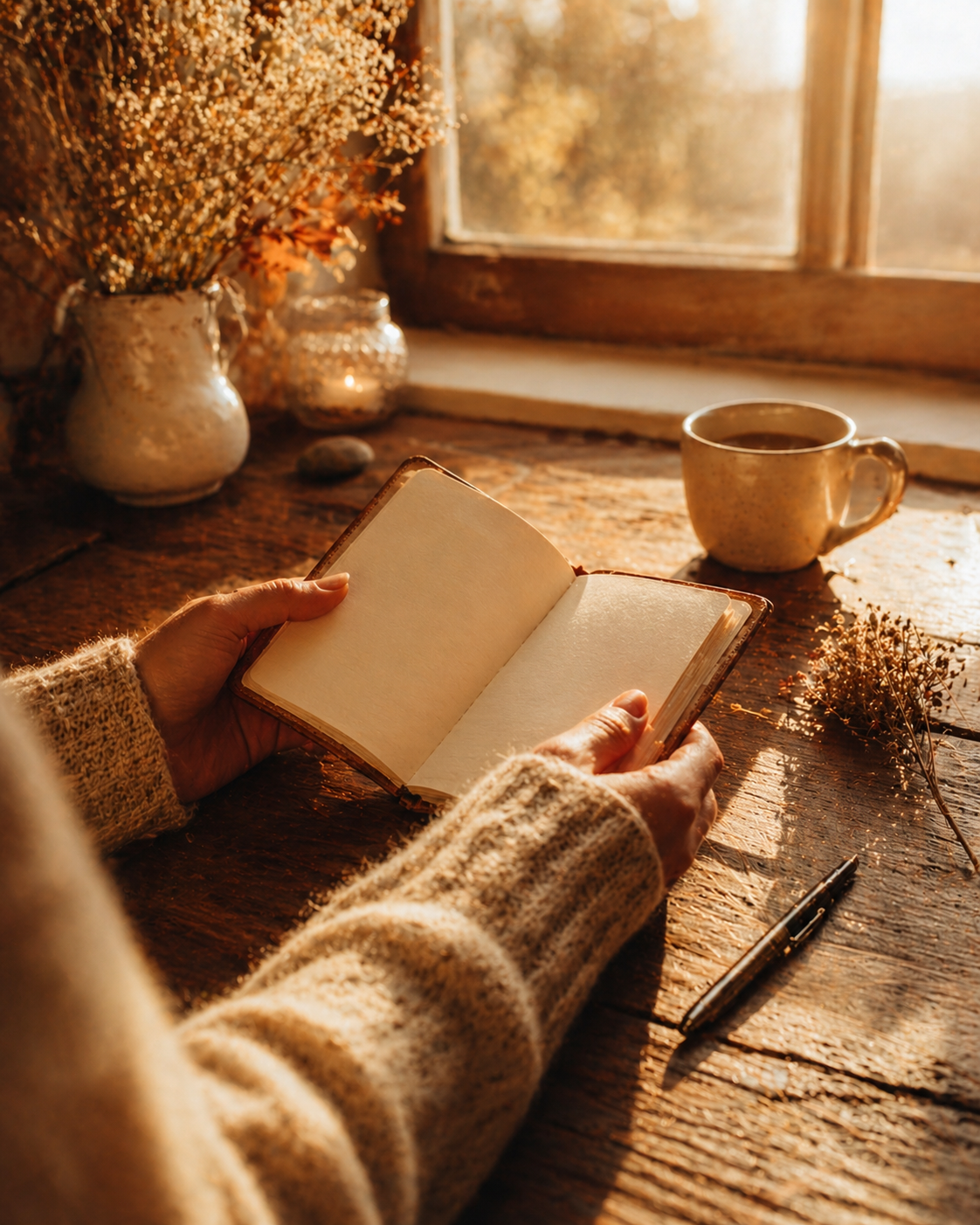 Journaling im Sonnenlicht – Raum für Stille und Reflexion